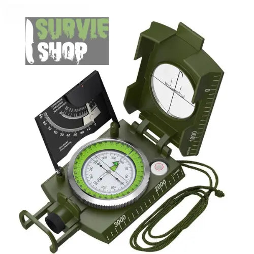 Boussole Militaire de Survie et Trekking Luminescente - Survie Shop