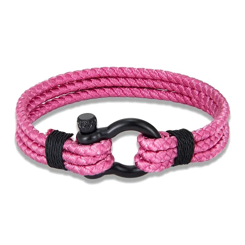 Bracelet Cordage Acier Inoxydable  Boucle  - Élégant Unisexe - Survie Shop