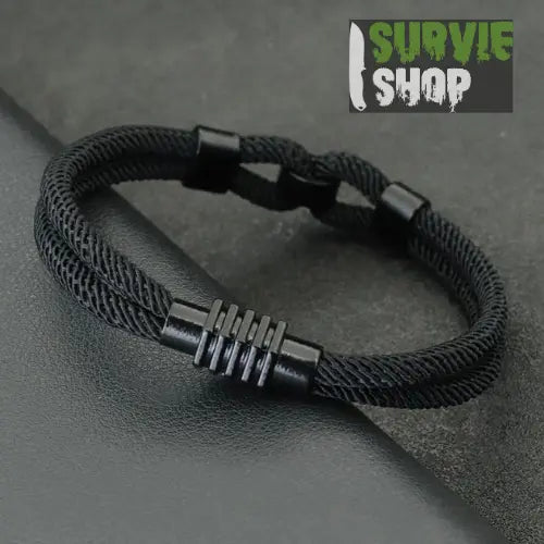 Bracelet Élégant pour Hommes avec Nœud Marin - Acier Inoxydable Durable - Survie Shop