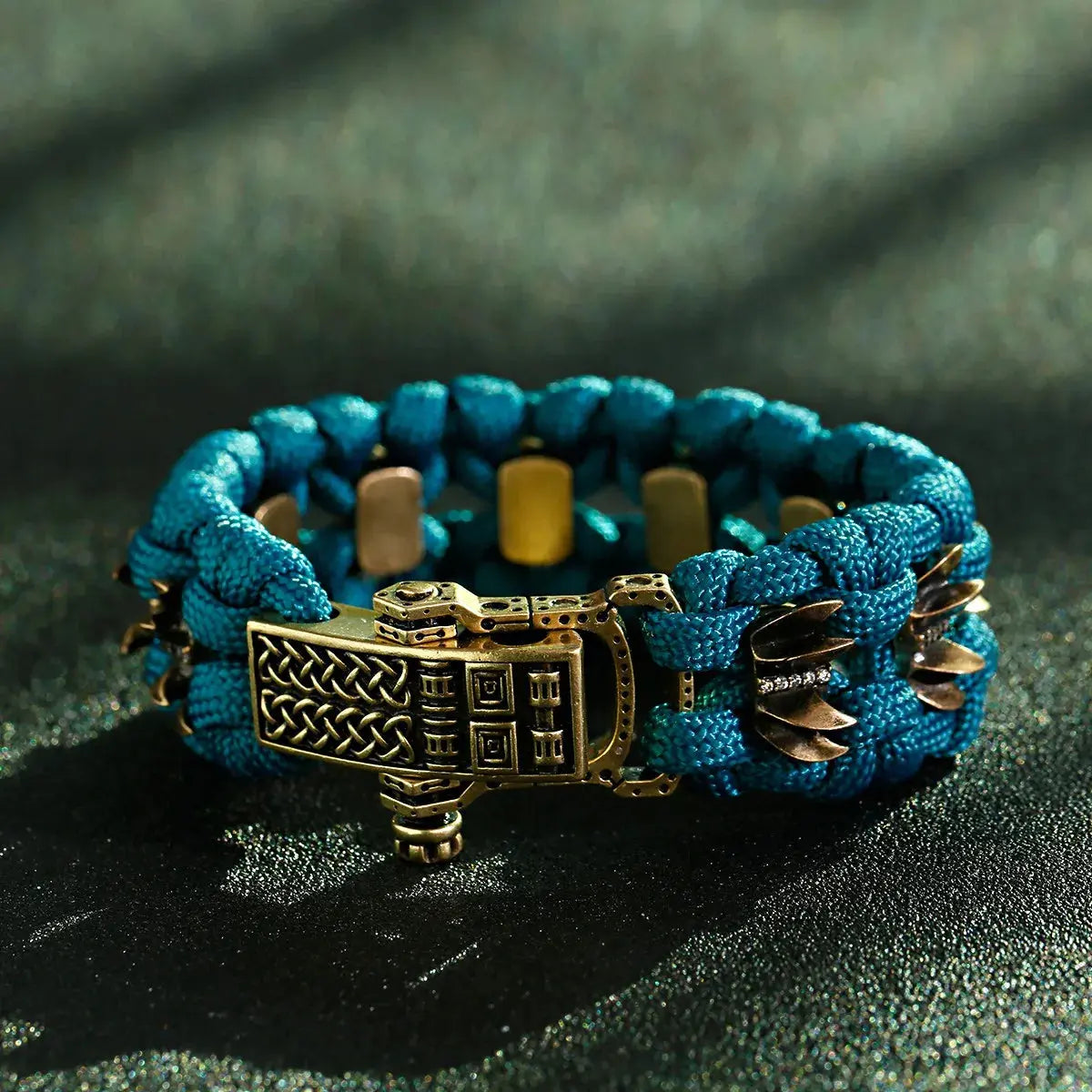 Bracelet Paracorde Amulette avec zircon - Survie Shop