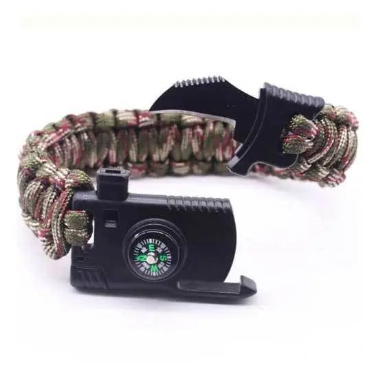 Bracelet Paracorde Couteau - Camouflage - Survie Shop