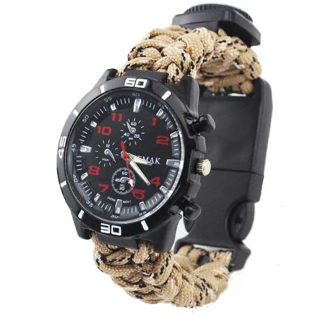 Bracelet Paracorde Montre - Guépard - Survie Shop