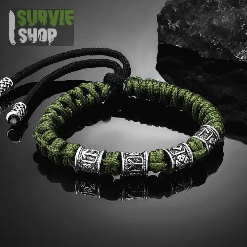 Bracelet Paracorde Runes Viking Survie Shop