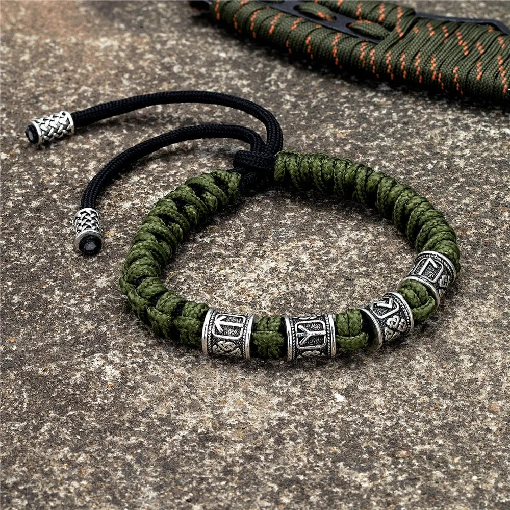 Bracelet Paracorde Runes Viking - Survie Shop