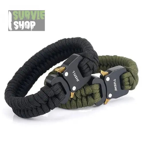 Bracelet Paracorde Survie Boucle Rapide Cobra Alliage - Survie Shop