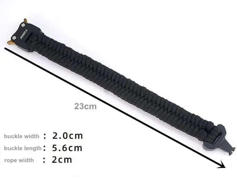 Bracelet Paracorde Survie Boucle Rapide Cobra Alliage - Survie Shop