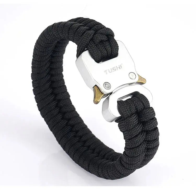 Bracelet Paracorde Survie Boucle Rapide Cobra Alliage - Survie Shop