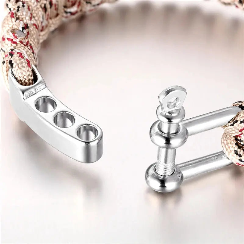 Bracelet Paracorde  avec Manille - Desert Survie Shop