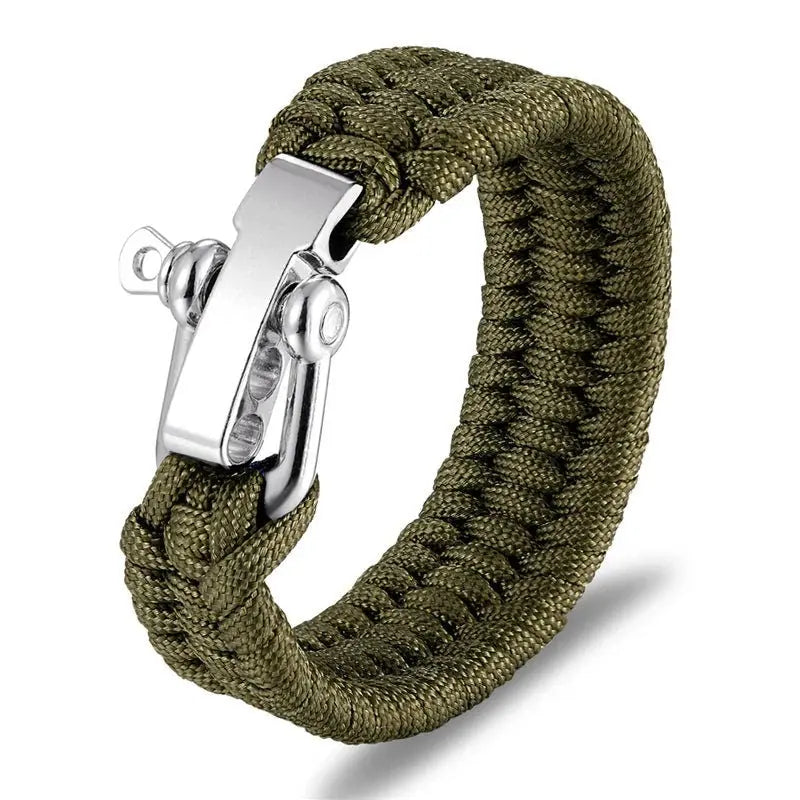Bracelet de Survie Paracorde avec Boucle en Acier Etsy
