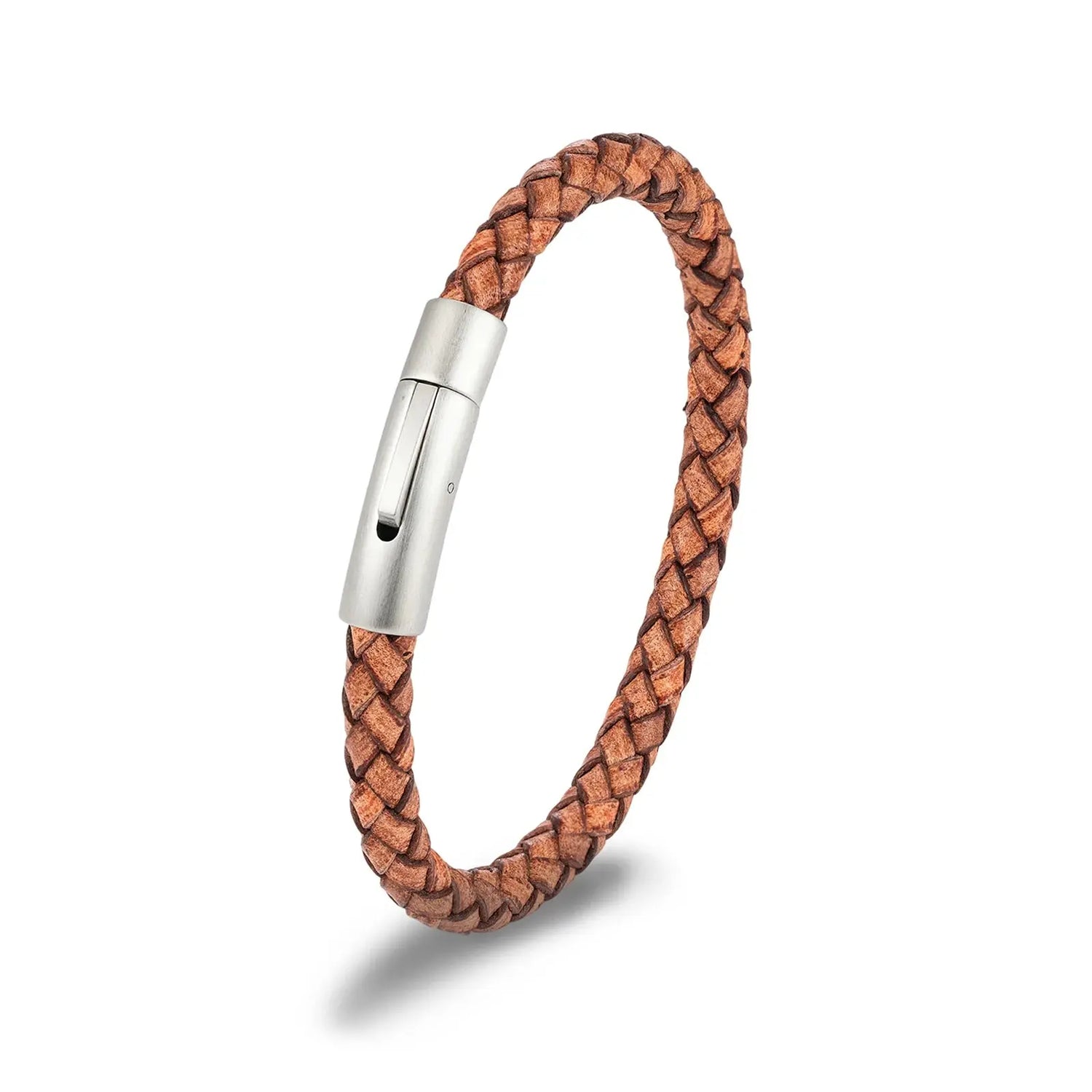 Bracelet en Cuir Tressé Bleu pour Hommes - Survie Shop