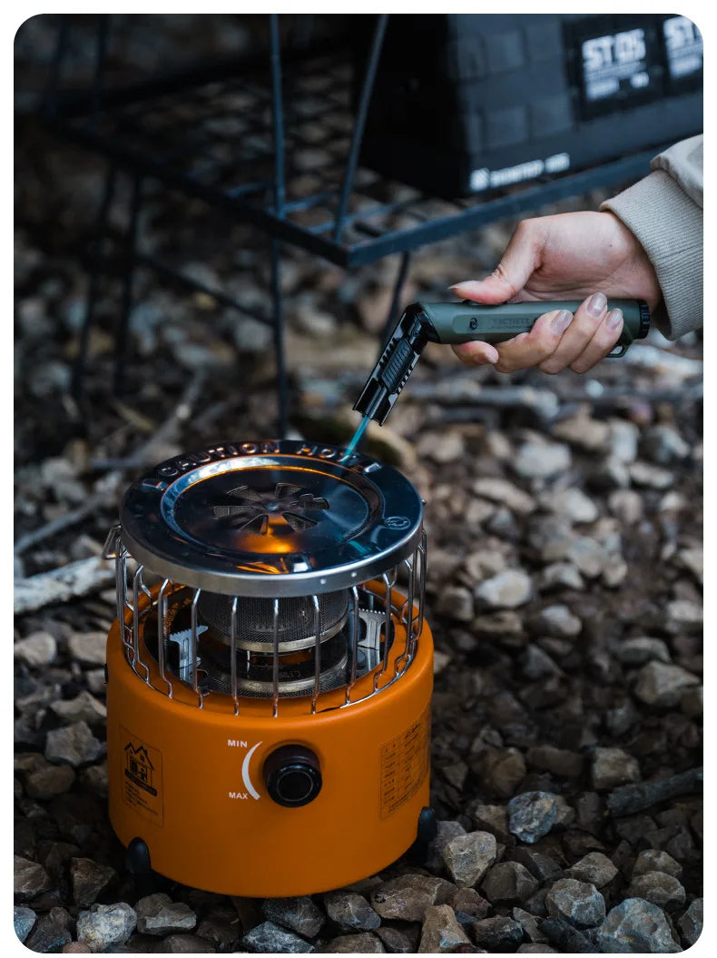 Briquet Torche Coupe-Vent Rechargeable Butane – Flamme Jet Puissante avec Verrouillage Sécurité