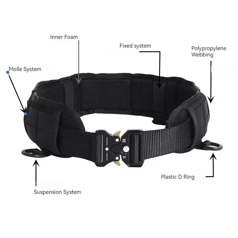 Ceinture Militaire Tactique 7 en 1 avec Système Molle - Survie Shop