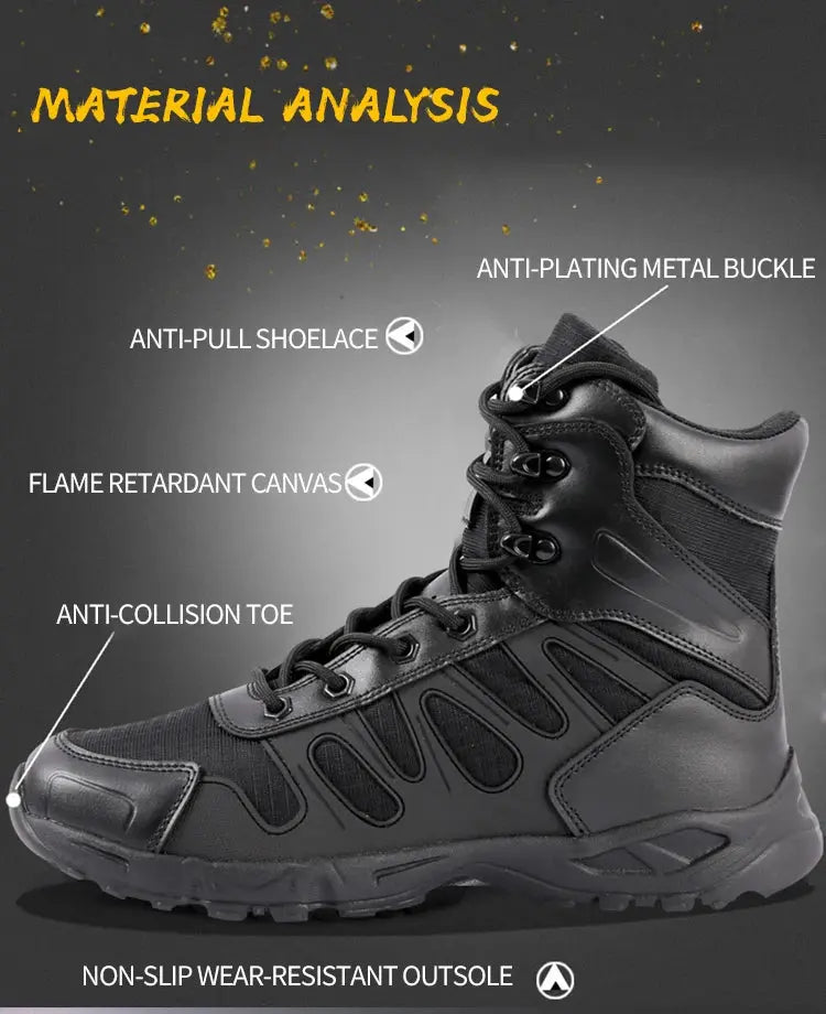 Chaussure militaire - Noir Survie Shop