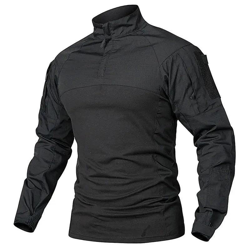 Chemise Tactique Camouflage Militaire à Manches Longues avec Poches - Survie Shop