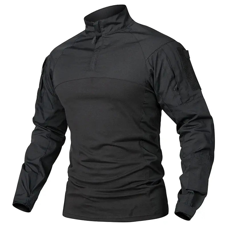 Chemise Tactique Camouflage Militaire à Manches Longues avec Poches - Survie Shop