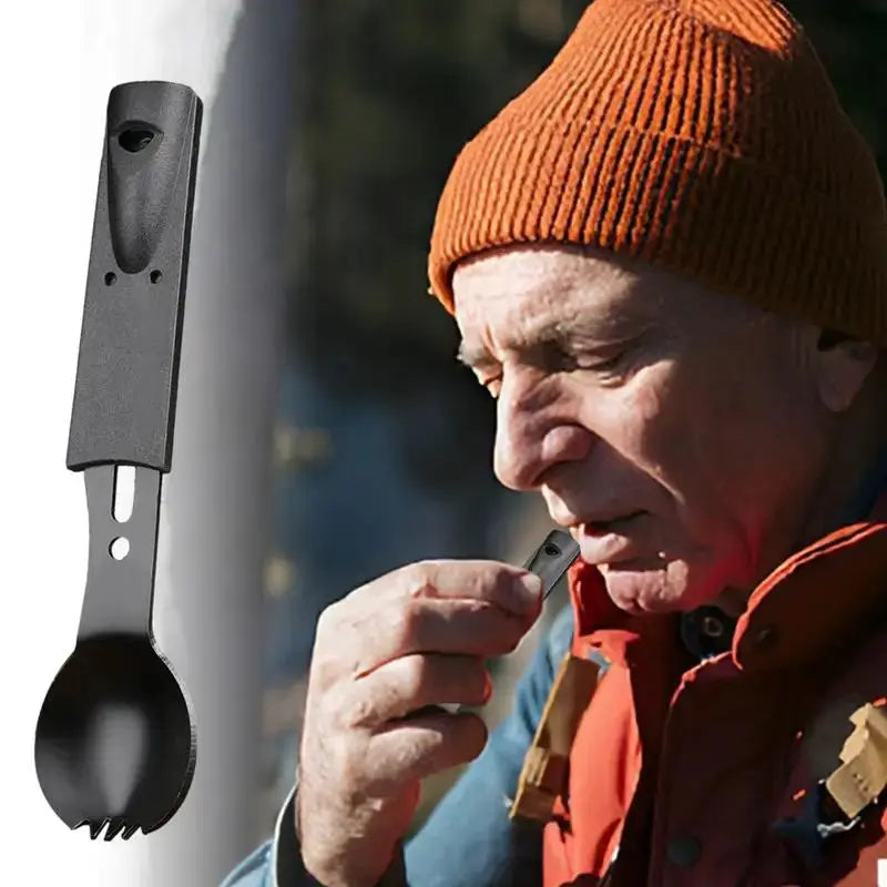 Combo Cuillère Fourchette Couteau pour Camping Survie Shop