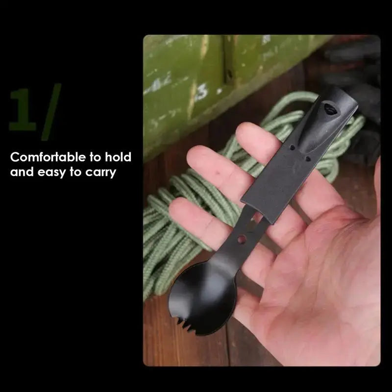 Combo Cuillère Fourchette Couteau pour Camping Survie Shop