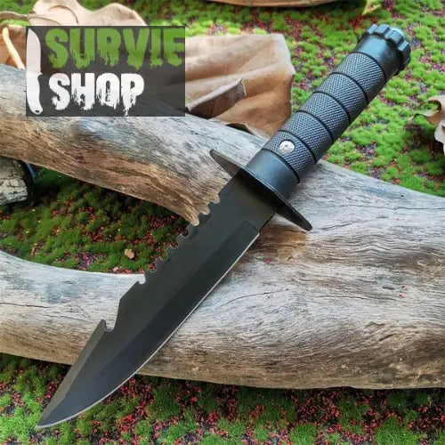 Couteau Droit d'Extérieur en Acier Inoxydable Survie Shop