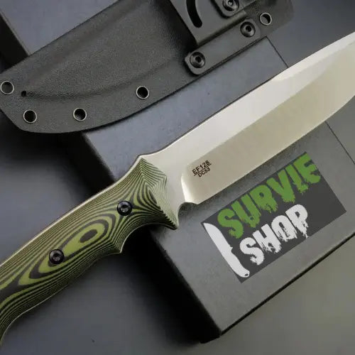 Couteau Fixe Eafengrow EF128 avec Lame en Acier DC53 - Manche G10 - Survie Shop