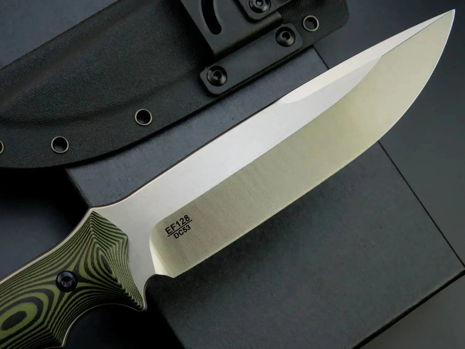 Couteau Fixe Eafengrow EF128 avec Lame en Acier DC53 - Manche G10 - Survie Shop