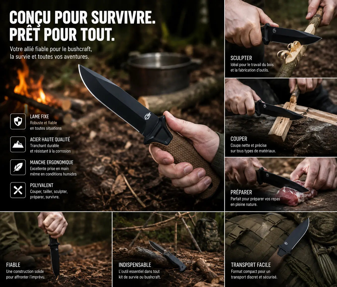 Couteau Fixe Strongarm-Gerber