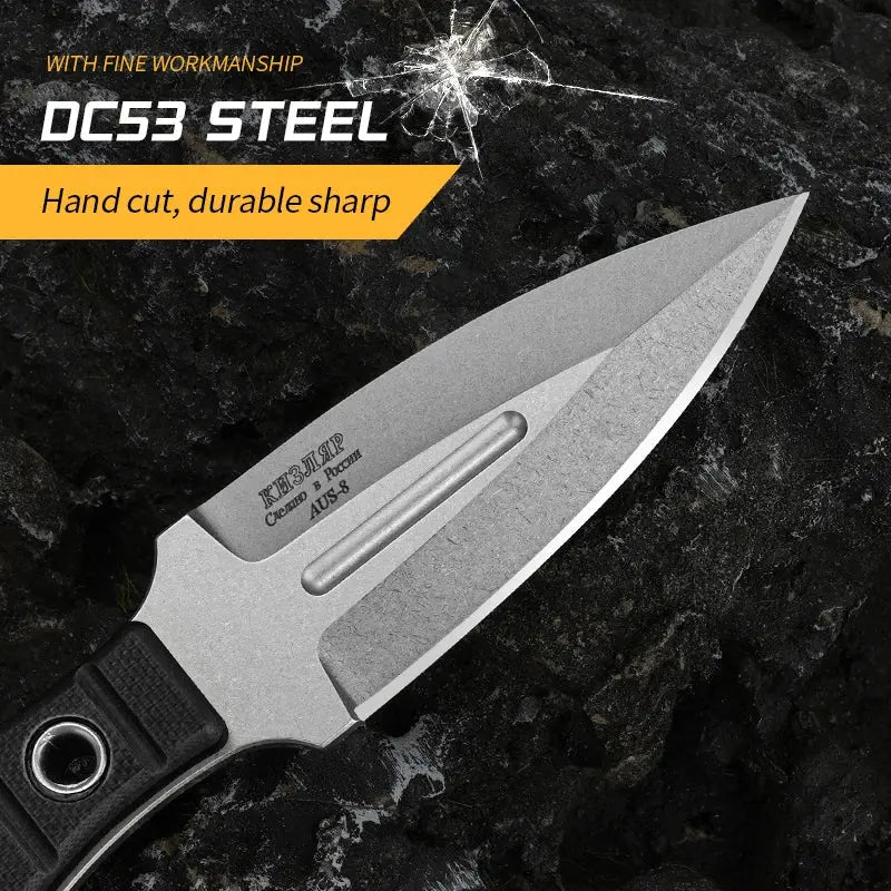 Couteau Fixe avec Fourreau en Acier Inoxydable Haute Qualité - Survie Shop