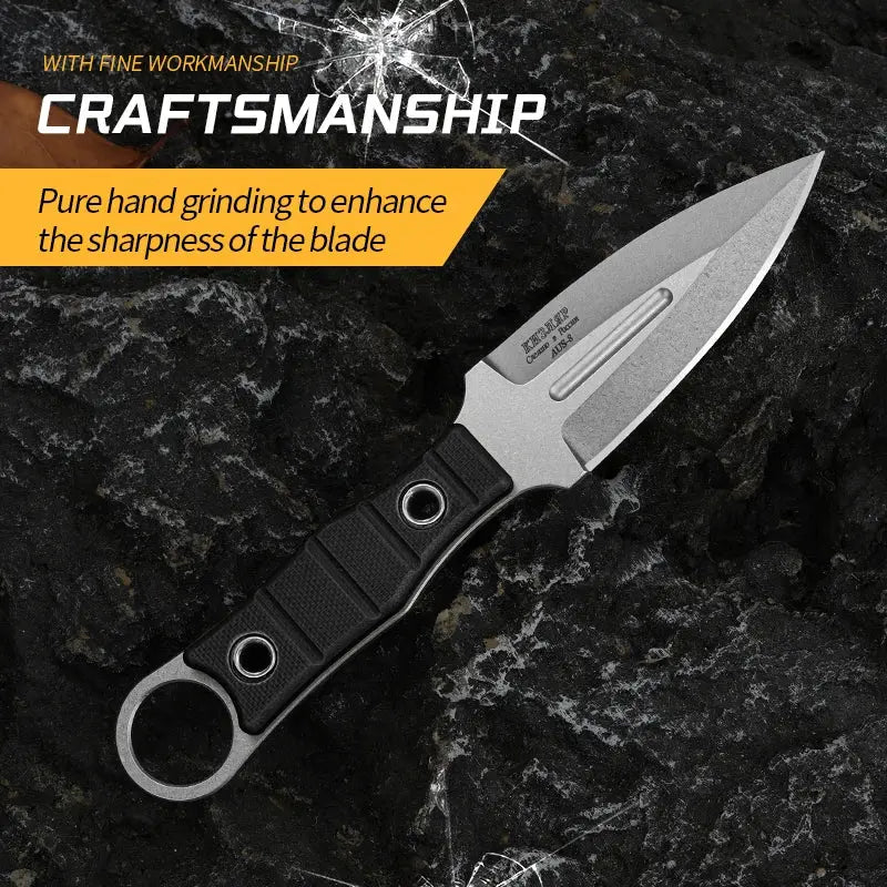 Couteau Fixe avec Fourreau en Acier Inoxydable Haute Qualité - Survie Shop