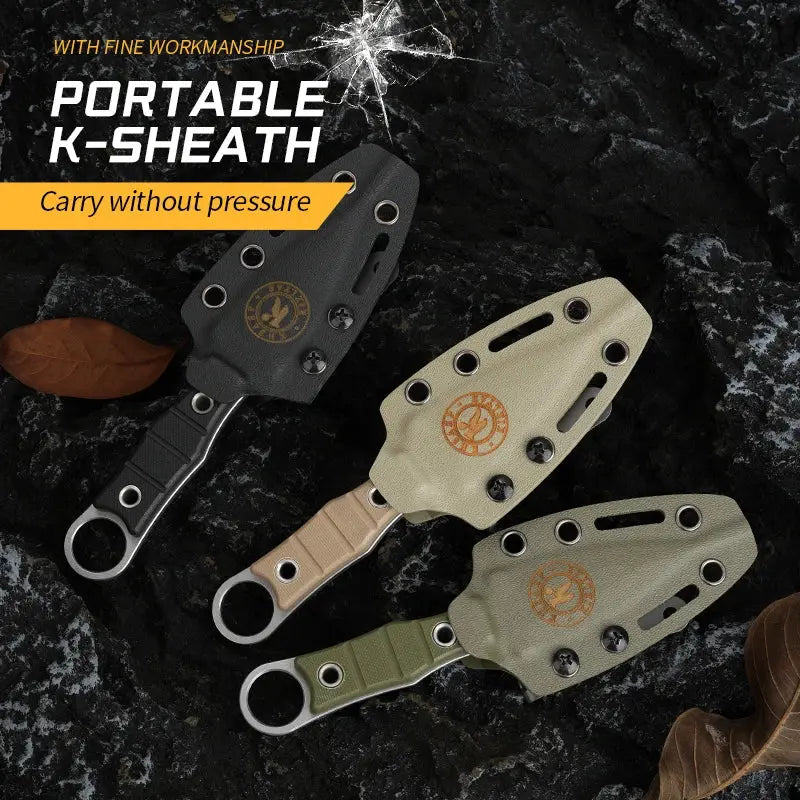 Couteau Fixe avec Fourreau en Acier Inoxydable Haute Qualité - Survie Shop