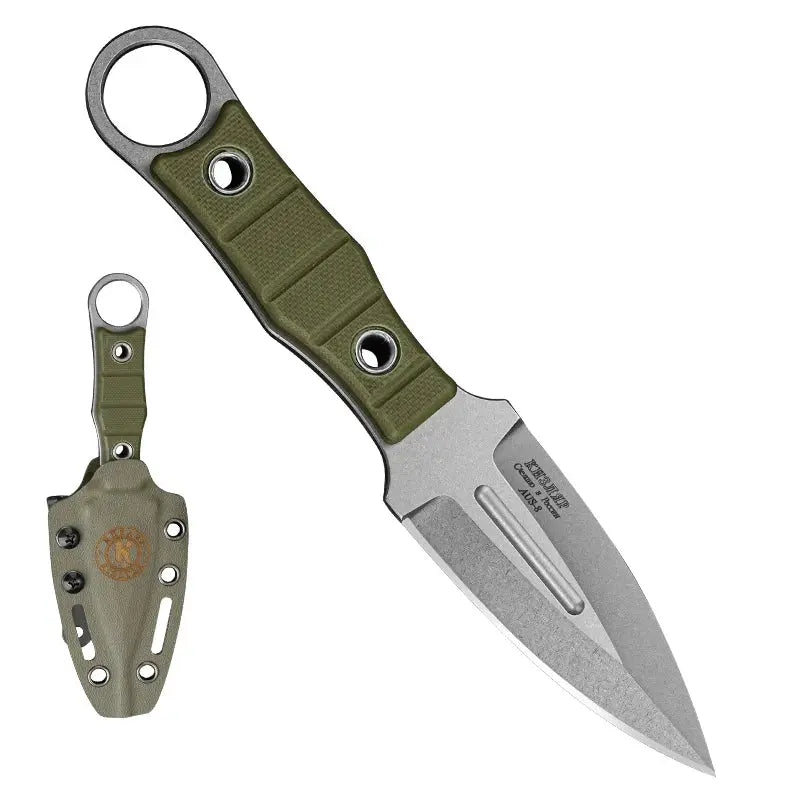 Couteau Fixe avec Fourreau en Acier Inoxydable Haute Qualité - Survie Shop