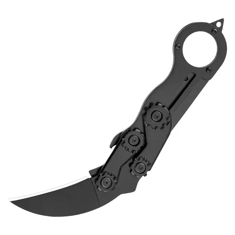 Couteau de Survie Karambit Pliant en Acier Inoxydable avec Lame Courbée - Survie Shop