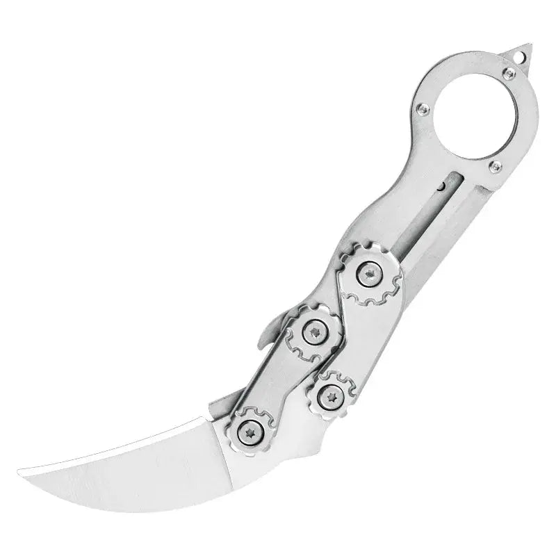 Couteau de Survie Karambit Pliant en Acier Inoxydable avec Lame Courbée - Survie Shop