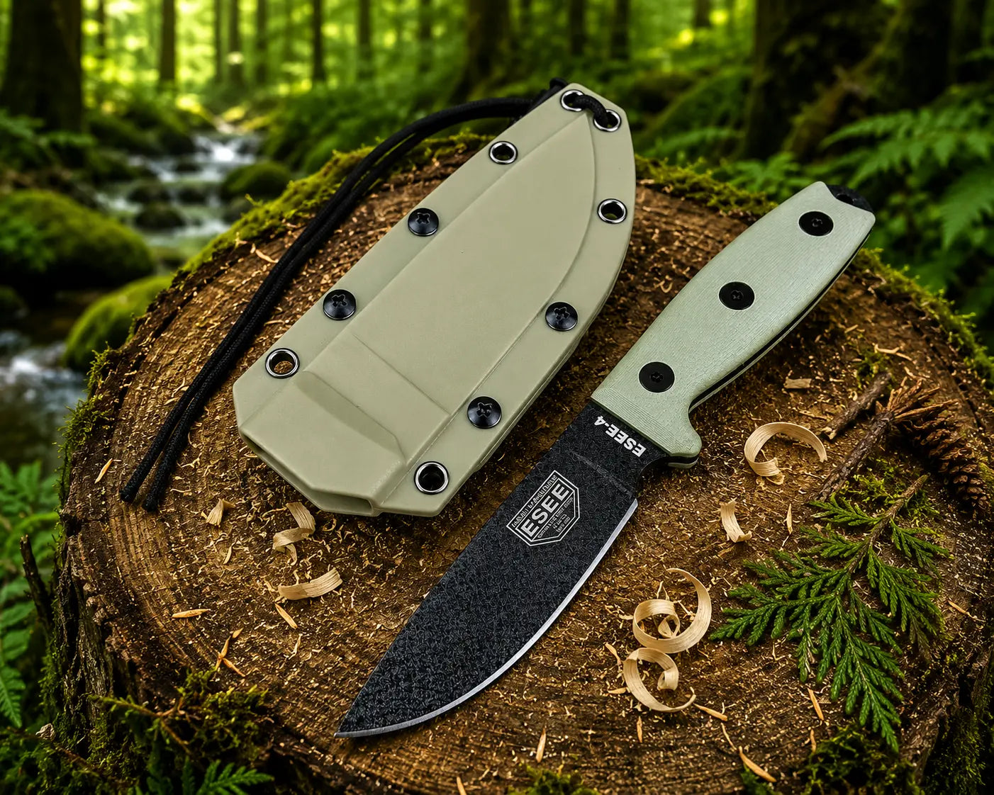 Couteau ESEE-4 – Lame Fixe G10 | Bushcraft, Survie & Outdoor