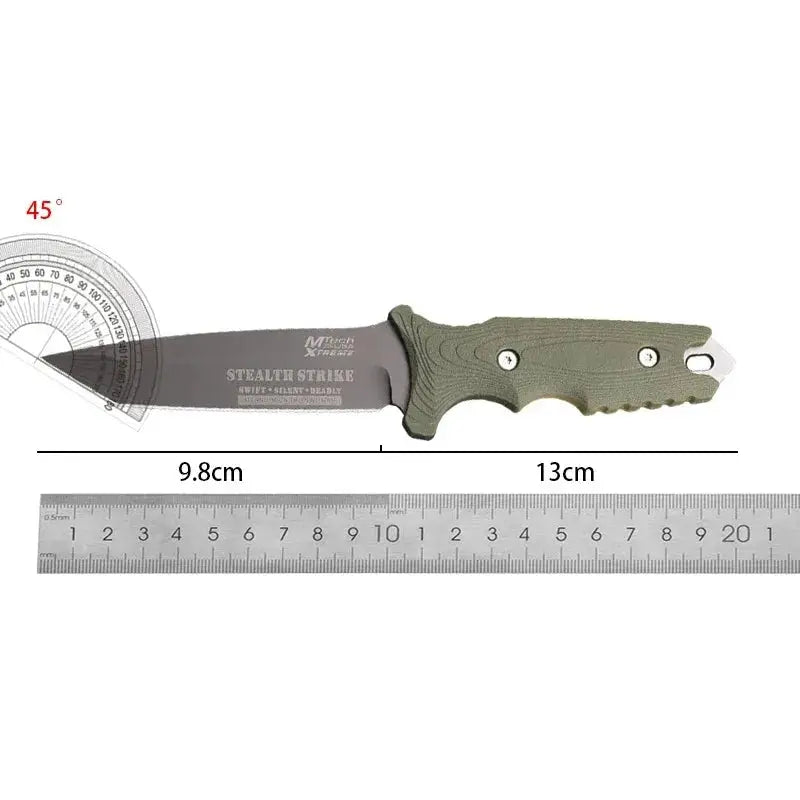 Couteau de Chasse Mtech Titanium Lame Acier Inoxydable - Survie Shop