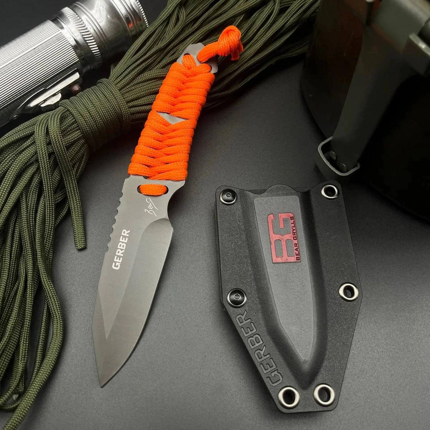 Couteau de Poche Gerber BG EDC en Acier Inoxydable - Polyvalent et Durable - Survie Shop