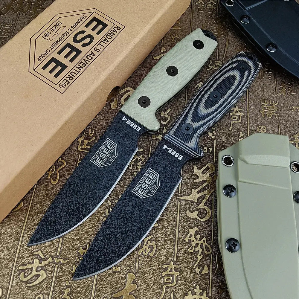 Couteau de Survie et Bushcraft ESSEE-4 Manche G10 - Couteau Bushcraft et Chasse - Survie Shop