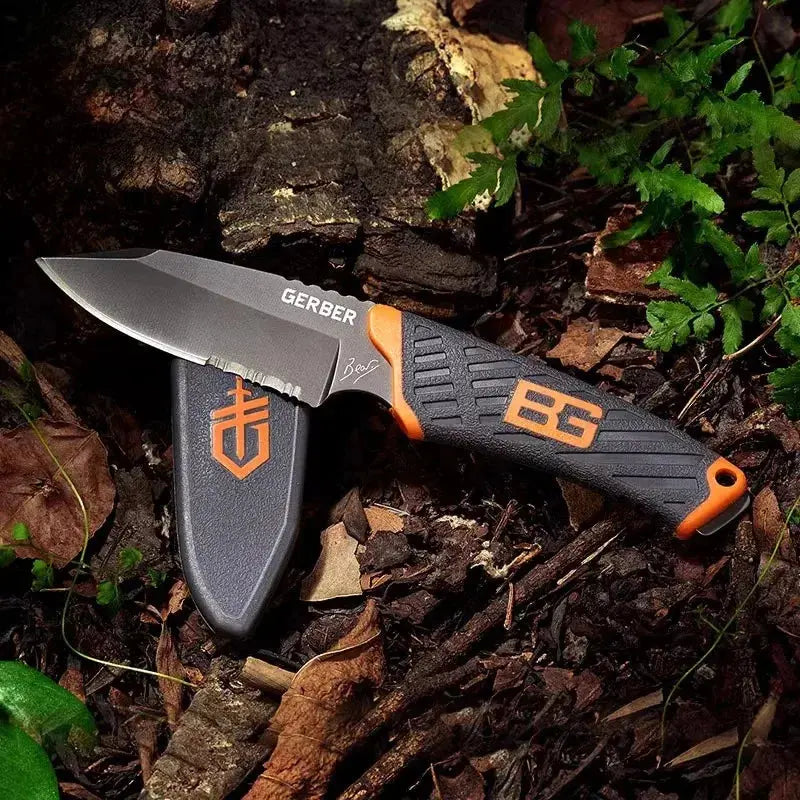 Couteau de Survie et Bushcraft GERBER Lame fixe et Fourreau Tactique - Survie Shop