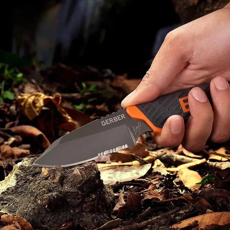 Couteau de Survie et Bushcraft GERBER Lame fixe et Fourreau Tactique - Survie Shop