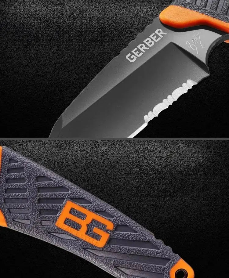 Couteau de Survie et Bushcraft GERBER Lame fixe et Fourreau Tactique - Survie Shop