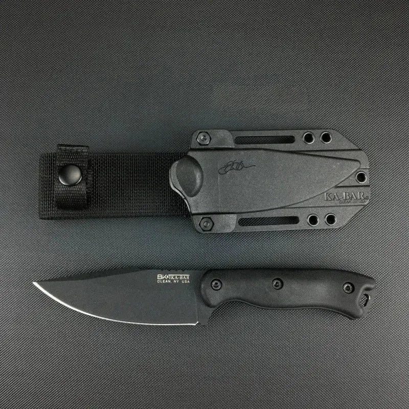 Couteau d'extérieur pour la Survie et Bushcraft Ka-Bar KB 18 Manche en Fibre de Verre - Survie Shop