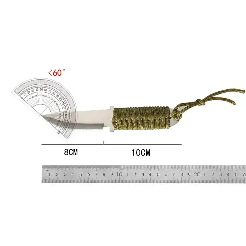 Couteau de poche Survie Paracorde EDC Fourreau tissu - Survie Shop