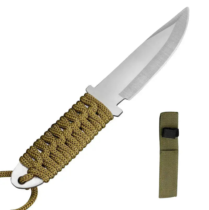 Couteau de poche Survie Paracorde EDC Fourreau tissu - Survie Shop