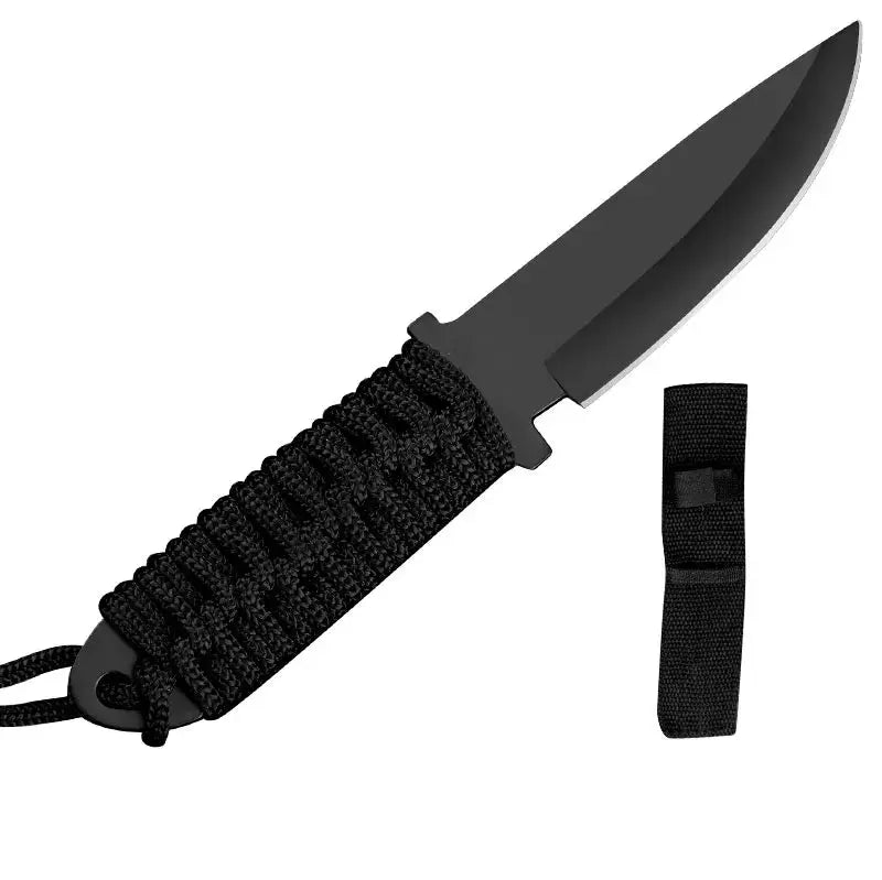 Couteau de poche Survie Paracorde EDC Fourreau tissu - Survie Shop