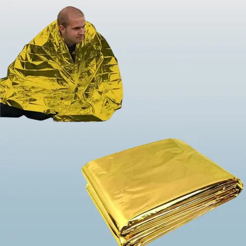 Couverture de Survie Protection Thermique Maximale en Situation d'Urgence Survie Shop