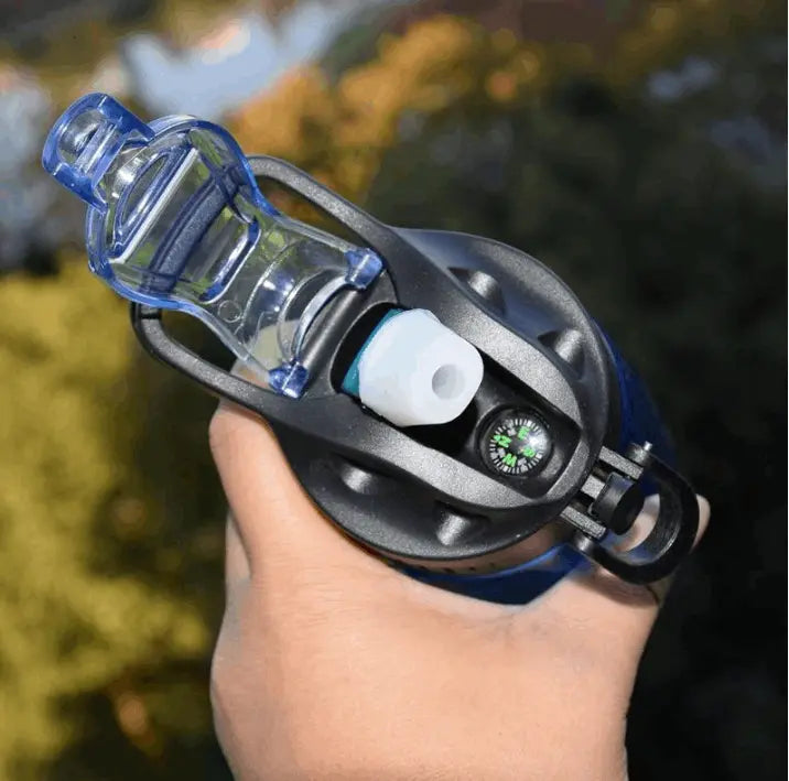 Gourde Filtrante Randonnée - Bleu - Survie Shop