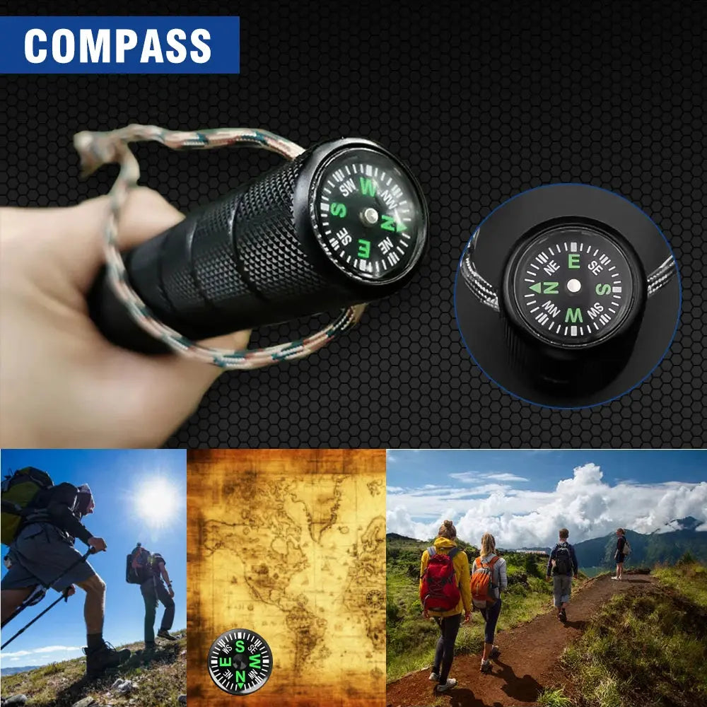 HACHE DE SURVIE BUSHCRAFT & MULTIFONCTION 43cm - LAME TRANCHANTE AVEC MARTEAU - Survie Shop