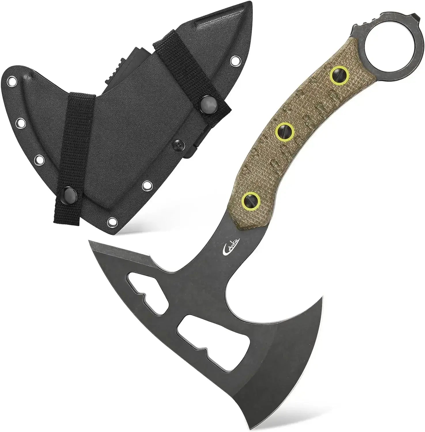 Hache Eafengrow Bushcraft Compact 30 cm: Durable & Ergonomique - Survie Shop