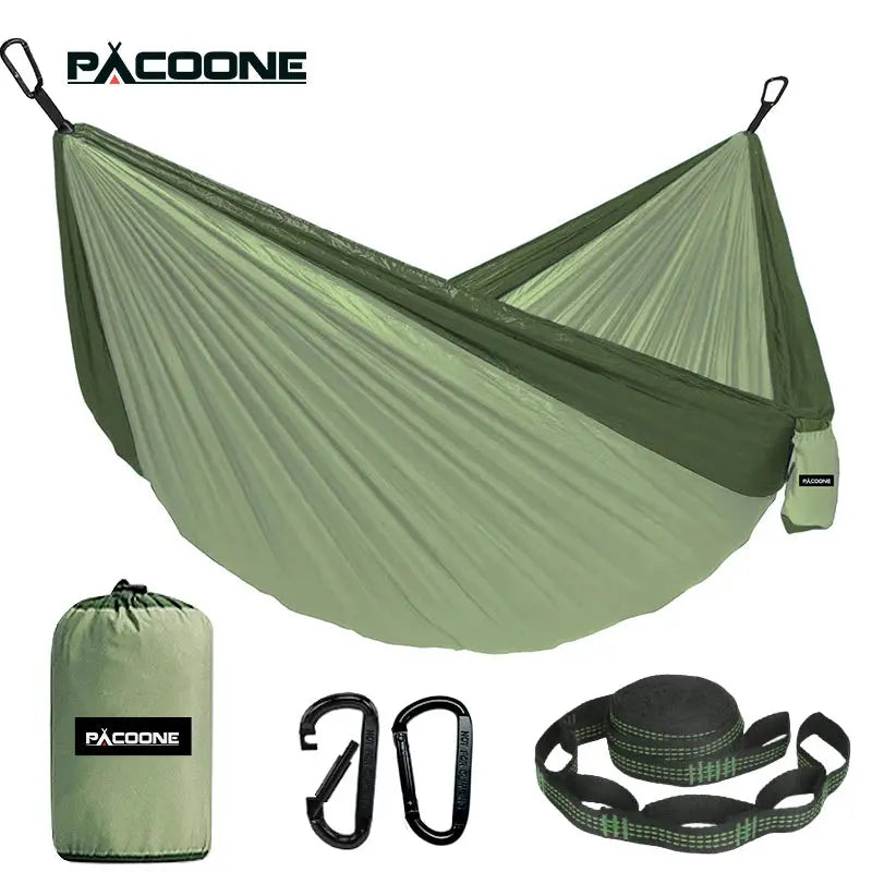 Hamac de Camping en plein air, Portable, simple ou Double, accessoires de Camping, jardin intérieur, cour, balançoire, voyage - Survie Shop