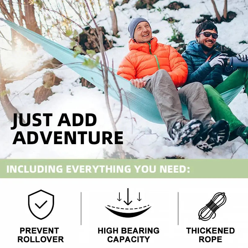 Hamac de Camping en plein air, Portable, simple ou Double, accessoires de Camping, jardin intérieur, cour, balançoire, voyage - Survie Shop