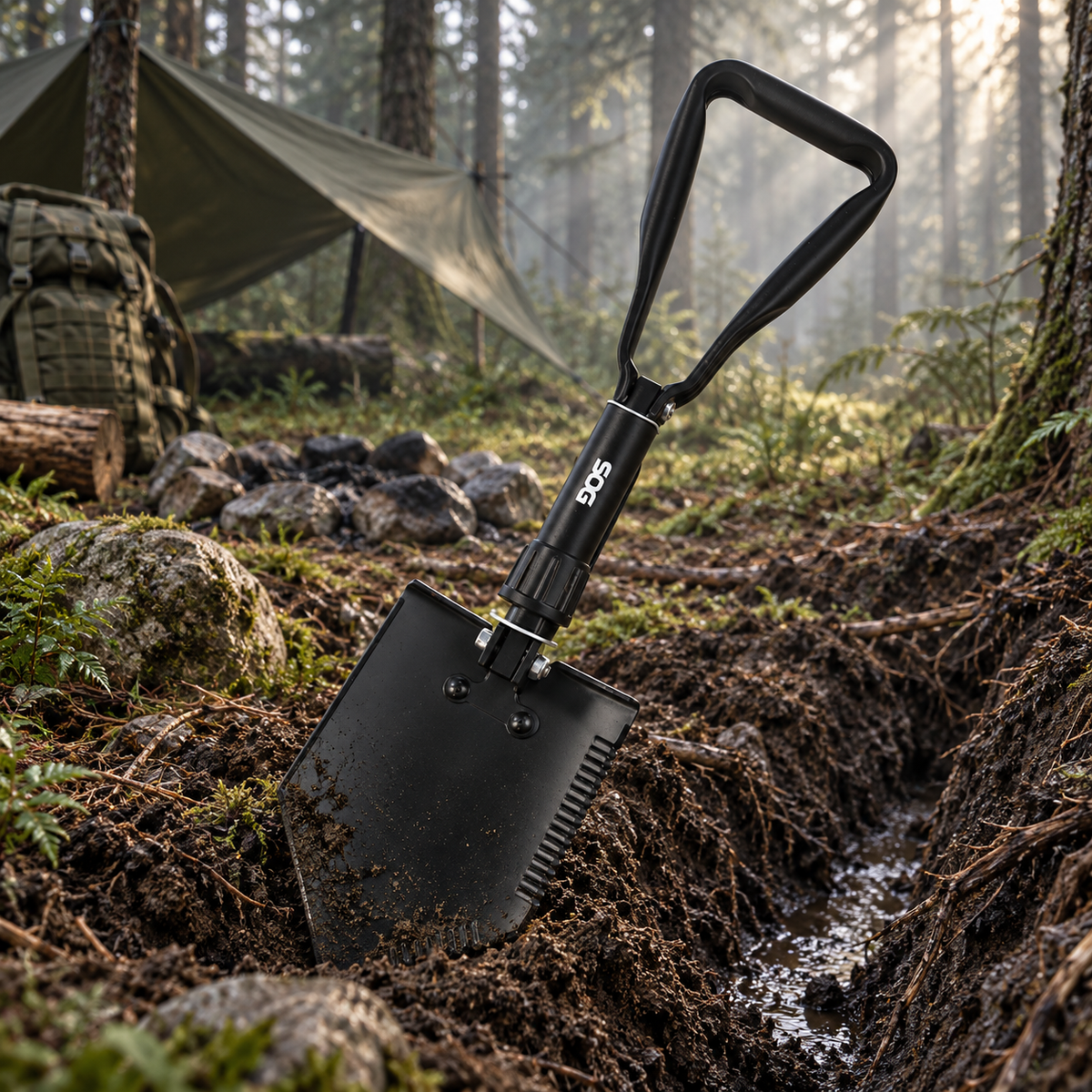 Pelle de survie pliante SOG XL Entrenching Tool – 59 cm