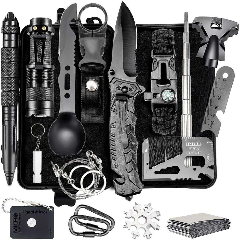 Kit de Survie Commando - 15 Outils Haut de Gamme complet - Survie Shop